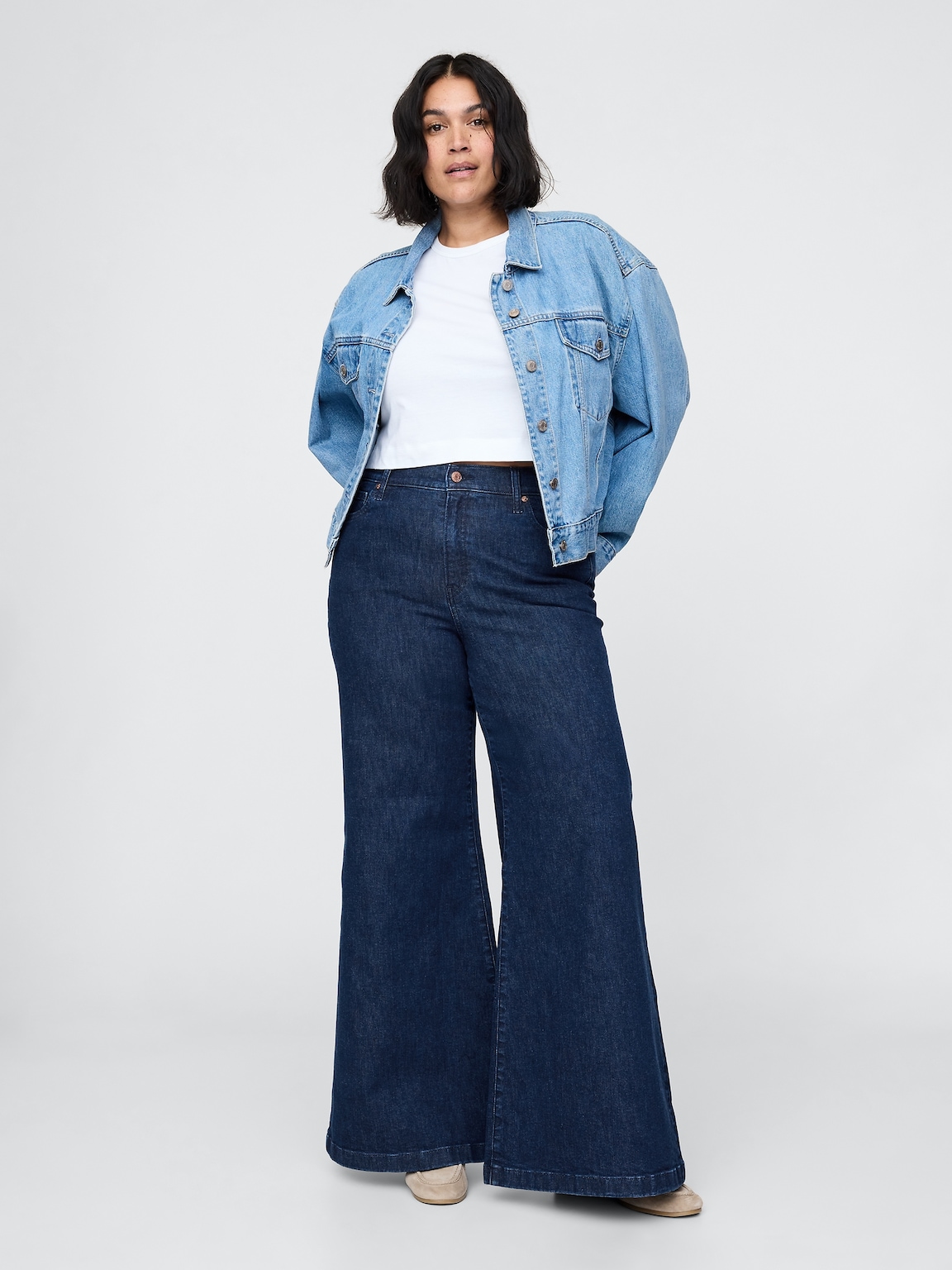 High Rise Relaxed Flare Jeans