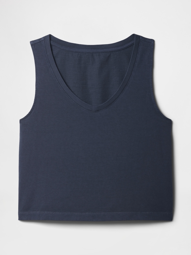 V-Neck PJ Shell Tank Top