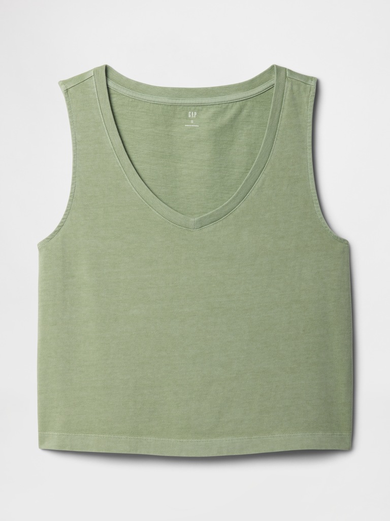 V-Neck PJ Shell Tank Top