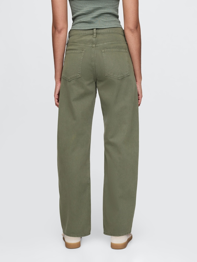 High Rise Barrel Jeans