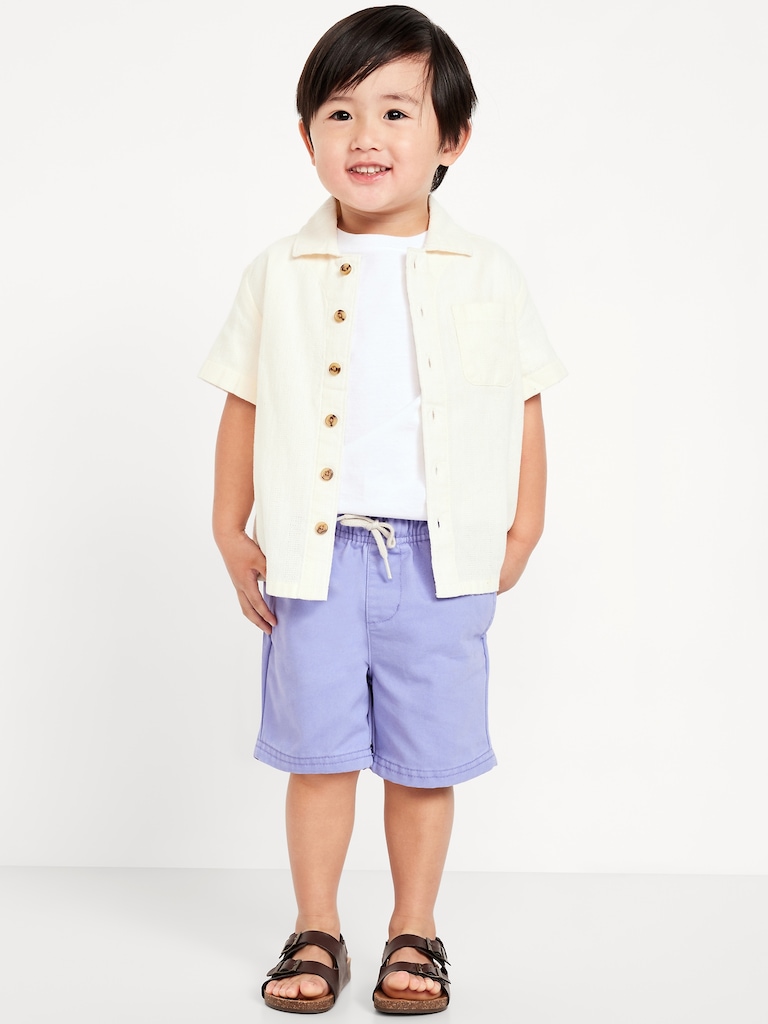 Chambray Shorts for Toddler Boys