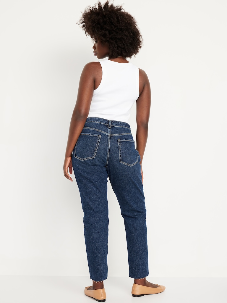 Curvy High-Waisted OG Straight Button-Fly Ankle Jeans