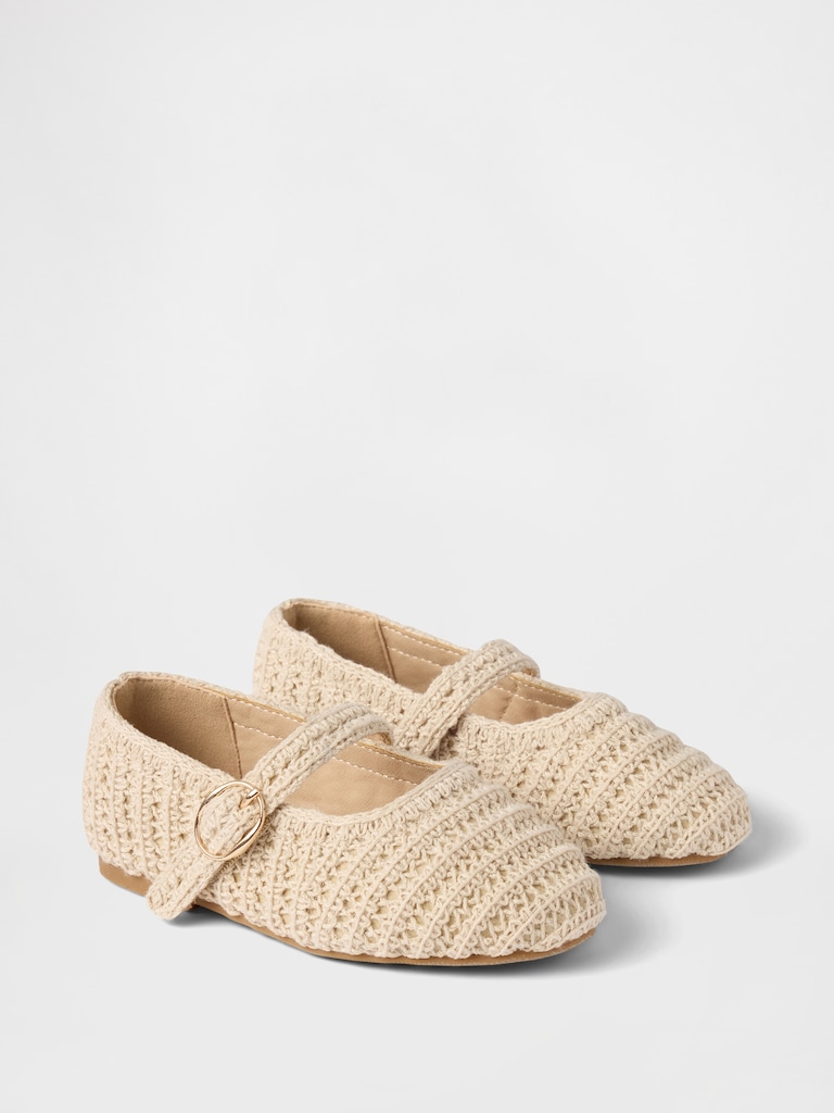 Toddler Crochet Mary Jane Flats