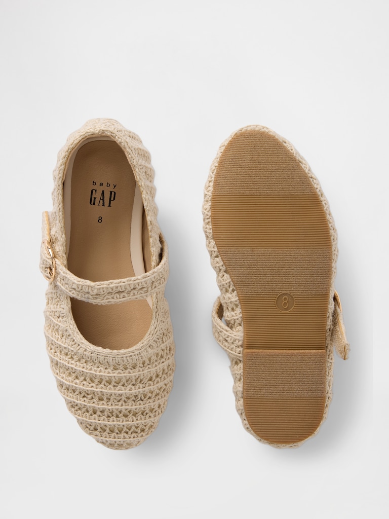 Toddler Crochet Mary Jane Flats