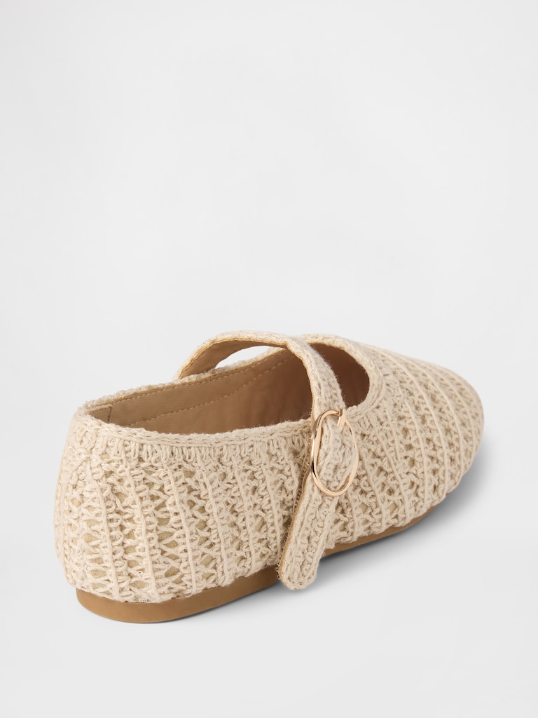 Toddler Crochet Mary Jane Flats