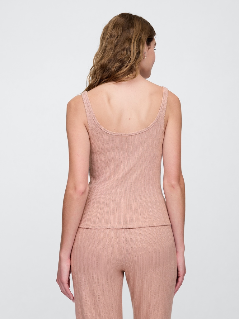Pointelle PJ Tank Top