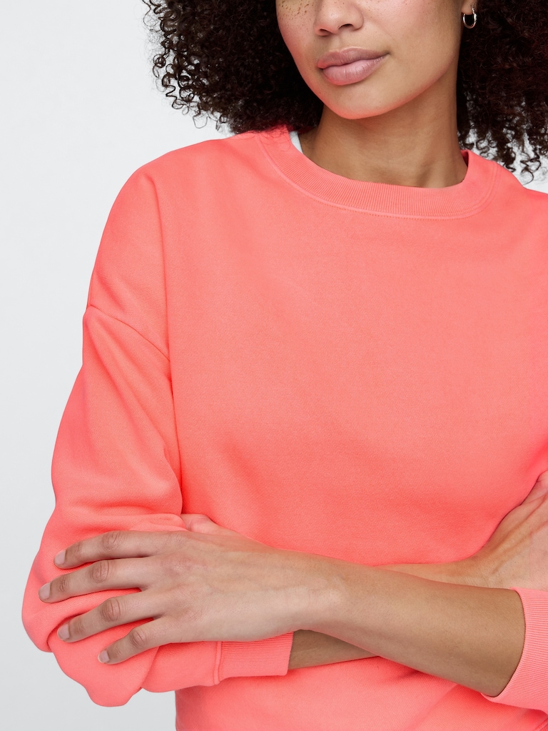 Relaxed Wedge Crewneck Sweatshirt