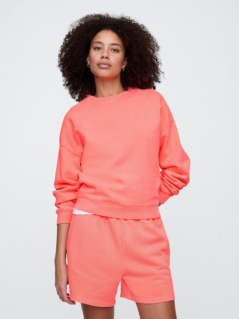 Relaxed Wedge Crewneck Sweatshirt