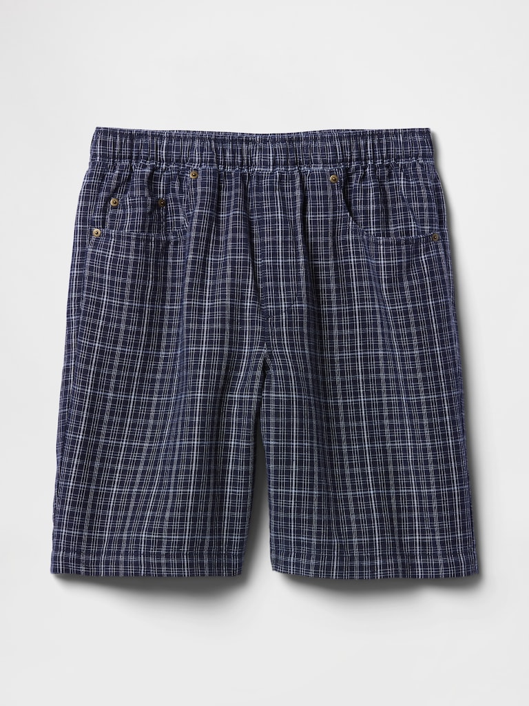 9" Linen-Cotton Easy Shorts