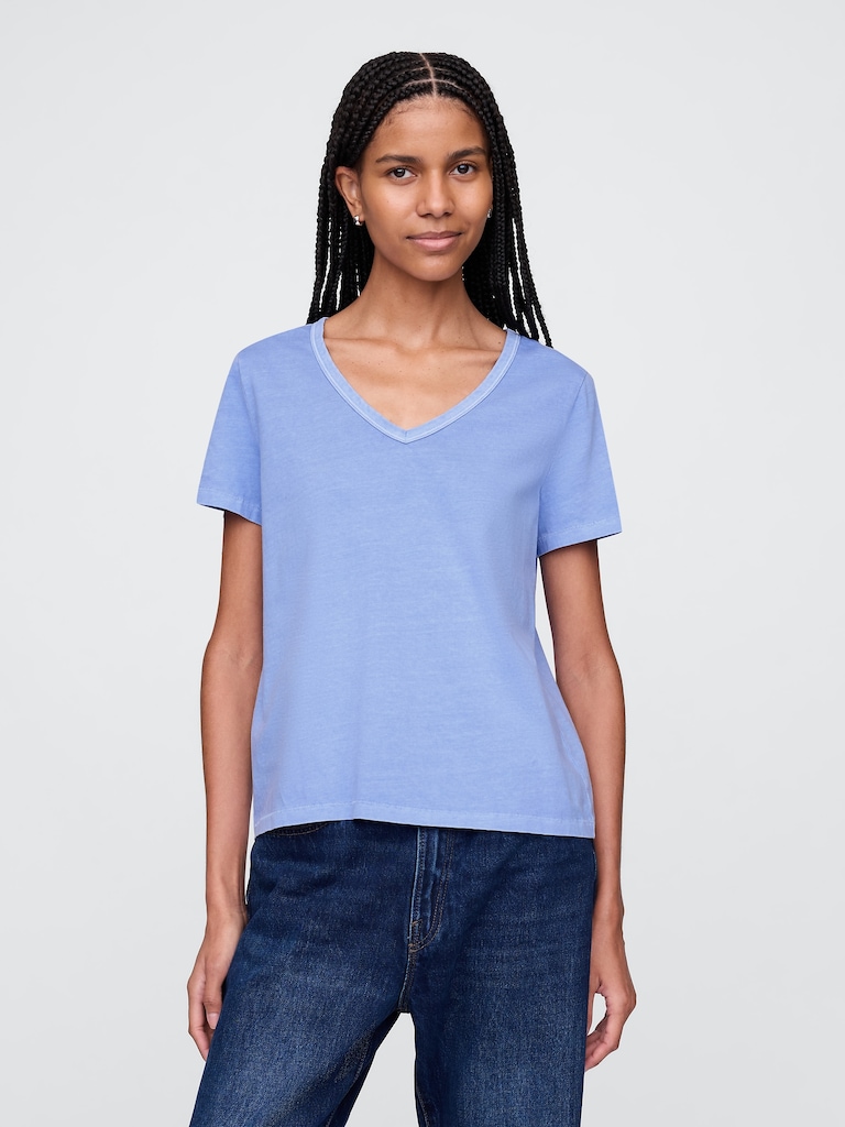 Organic Cotton VintageSoft V-Neck T-Shirt