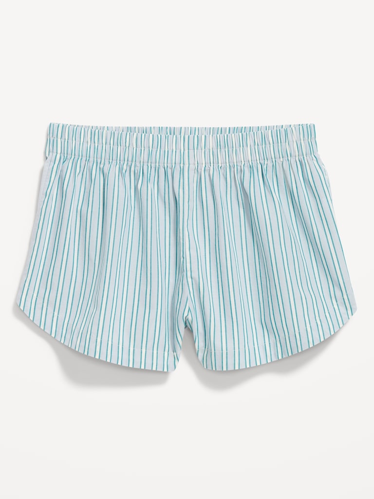 Oversized Poplin Pajama Shorts