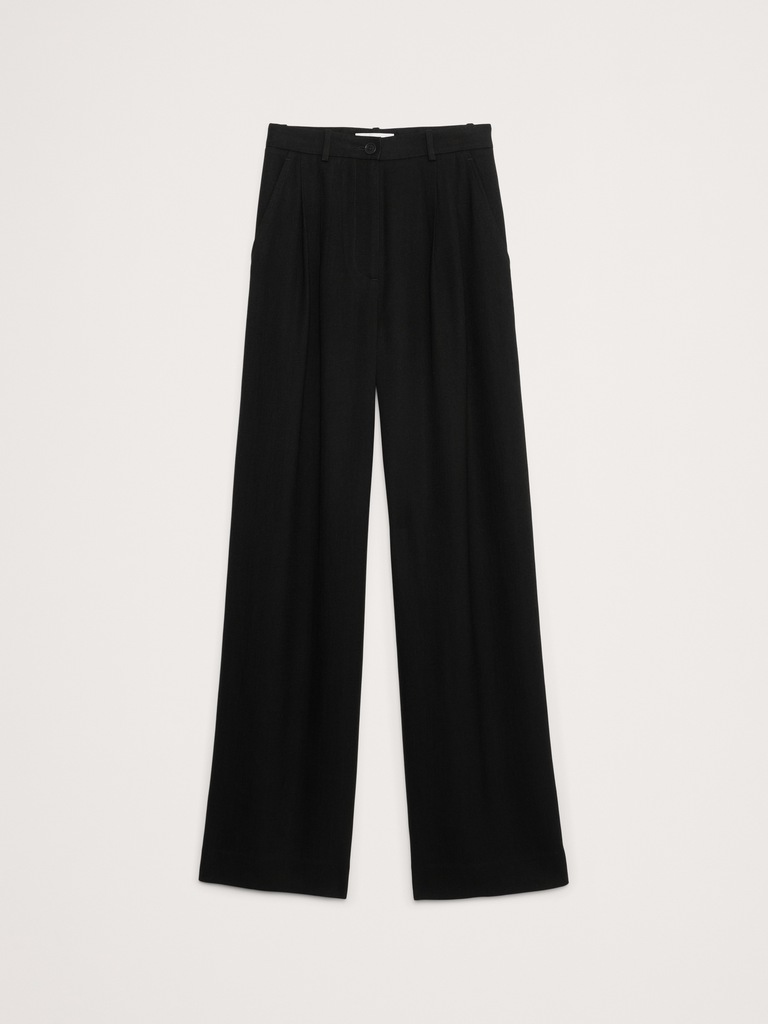 The Soho Wide-Leg Pant in Drapey Twill