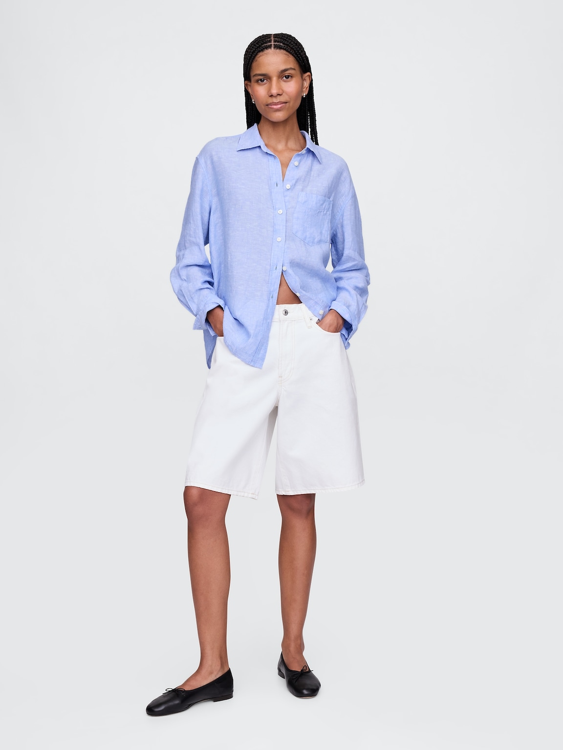 100% Linen Oversized Shirt