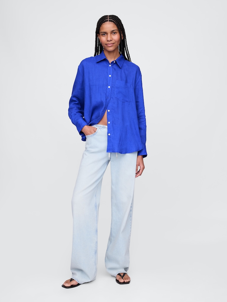 100% Linen Oversized Shirt
