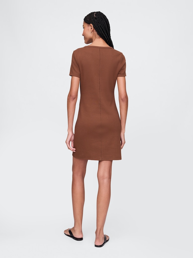 Rib Mini T-Shirt Dress