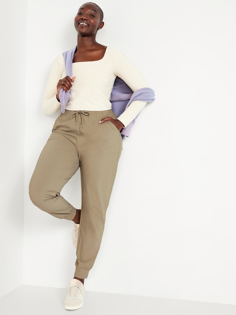 High-Waisted SleekTech Joggers