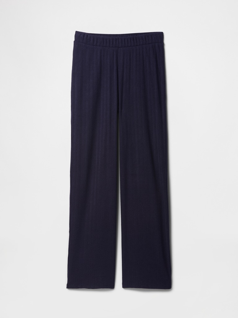 Pointelle Wide-Leg PJ Pants