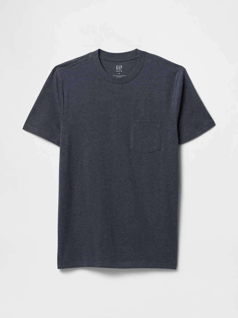 Adult Organic Cotton Pocket T-Shirt