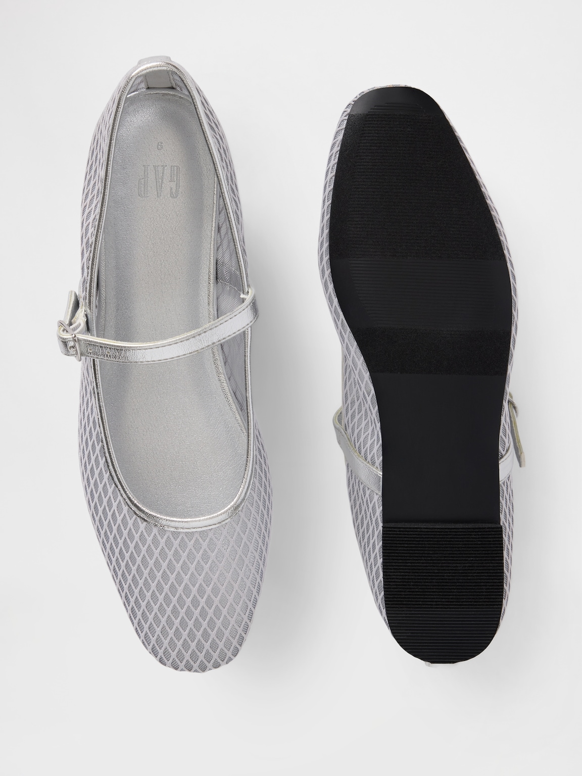 Mesh Mary Jane Flats