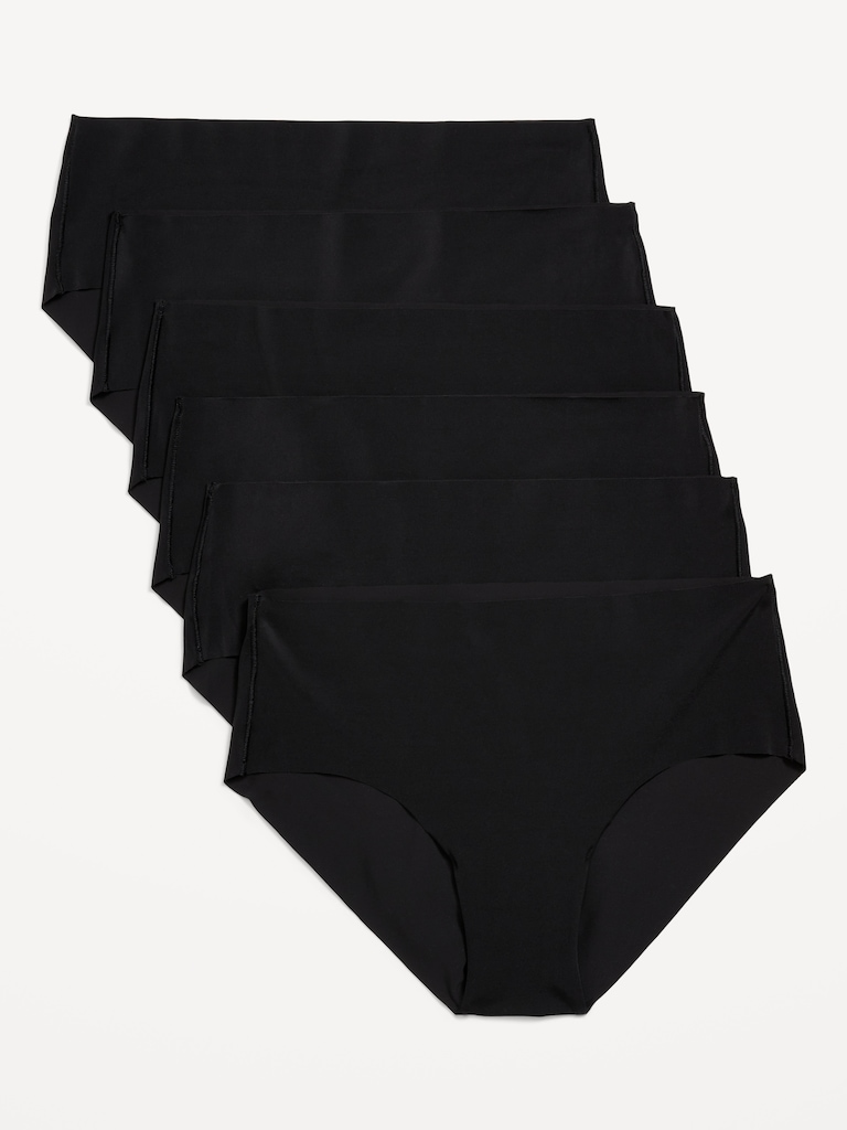 Low-Rise No-Show Hipster Underwear 6-Pack
