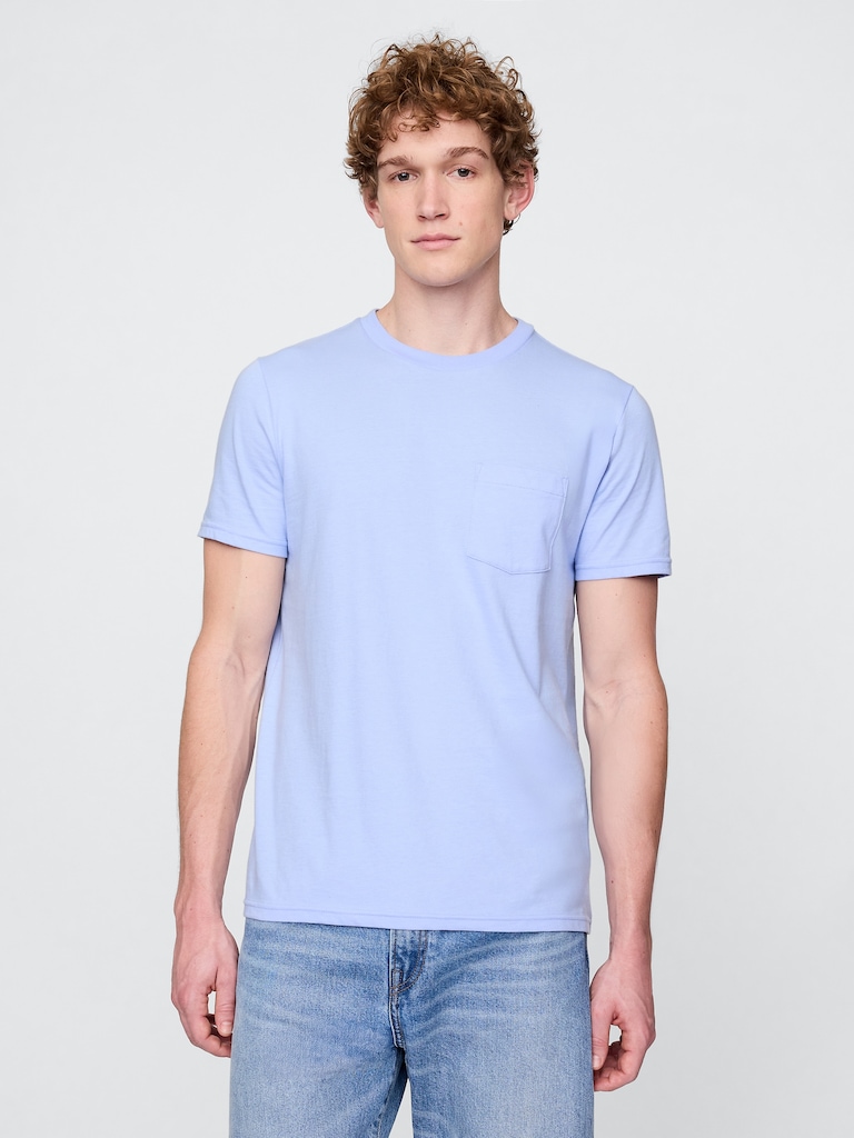 Adult Organic Cotton Pocket T-Shirt