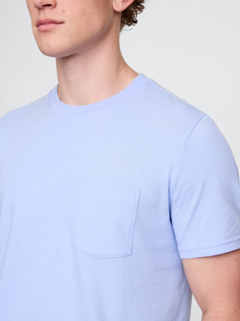 Adult Organic Cotton Pocket T-Shirt