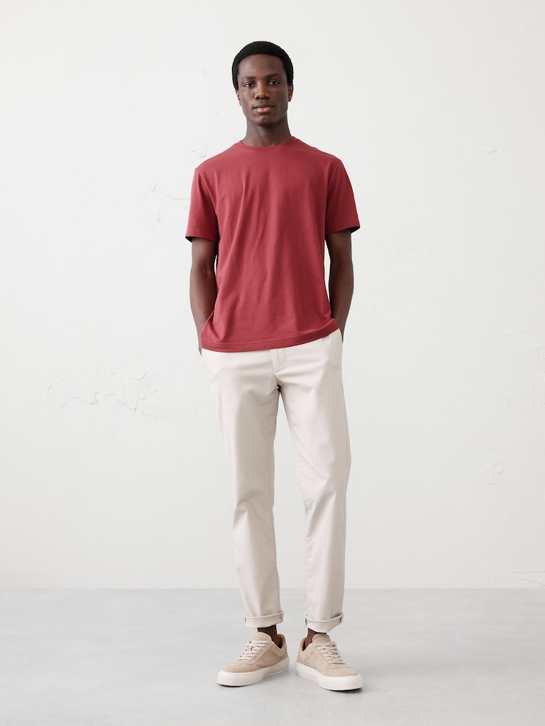 Standard-Fit Premium Wash Crew-Neck T-Shirt