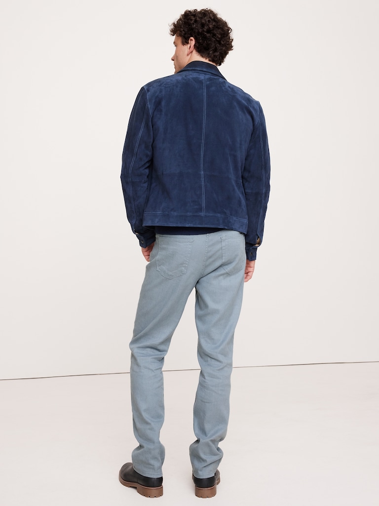 Straight Linen-Cotton Traveler Pant