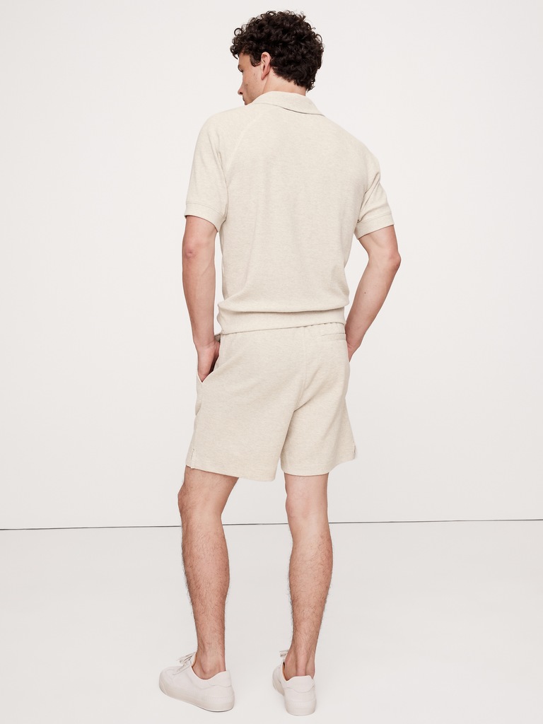 6" Waffle-Knit Pull-On Short