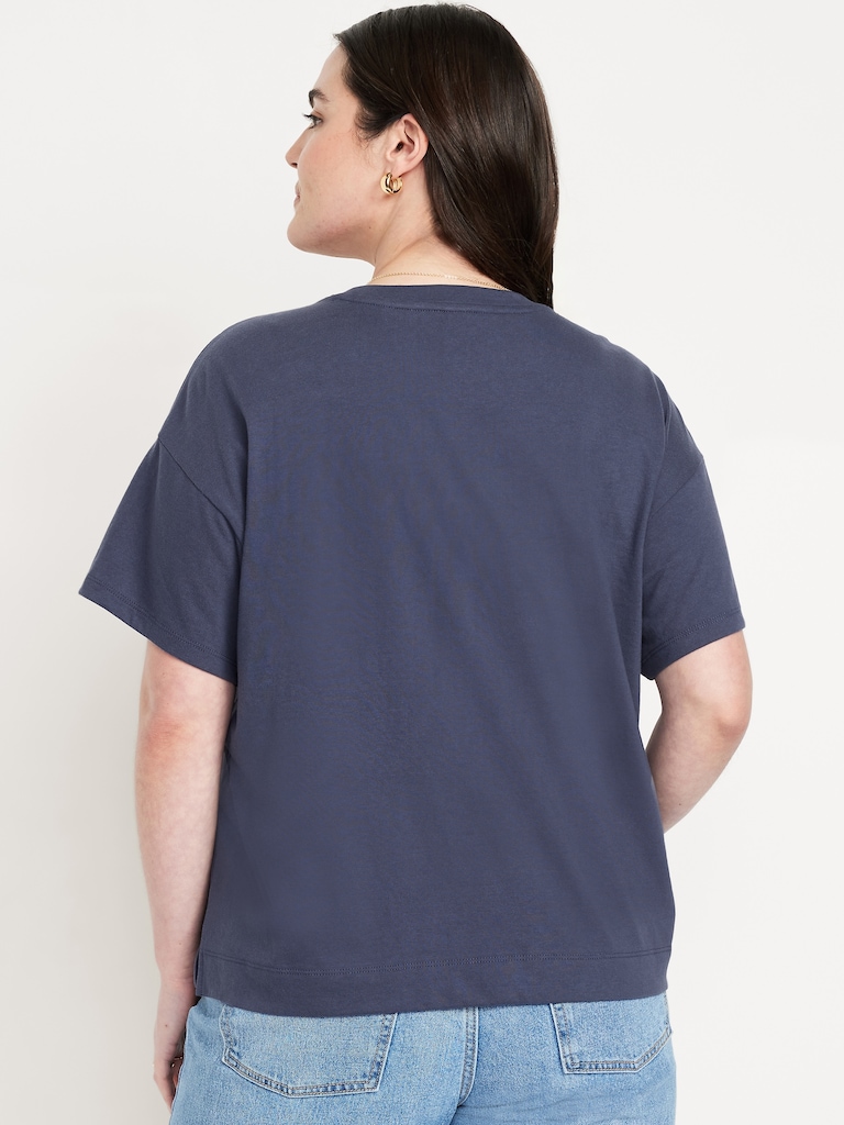 Vintage Crew-Neck Logo-Graphic T-Shirt