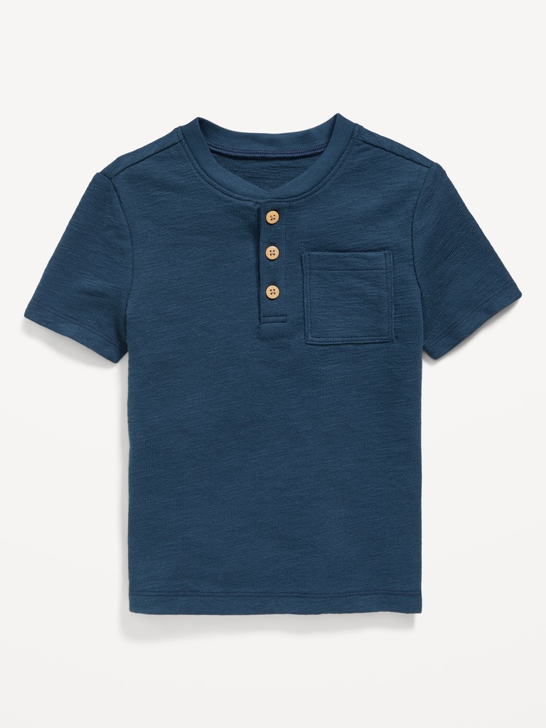 Short-Sleeve Henley Pocket T-Shirt for Toddler Boys