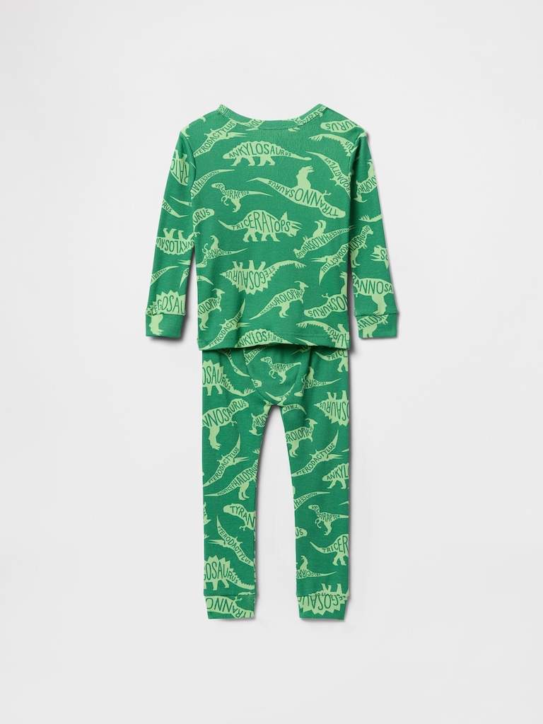 Baby & Toddler Organic Ribbed Cotton PJ Set