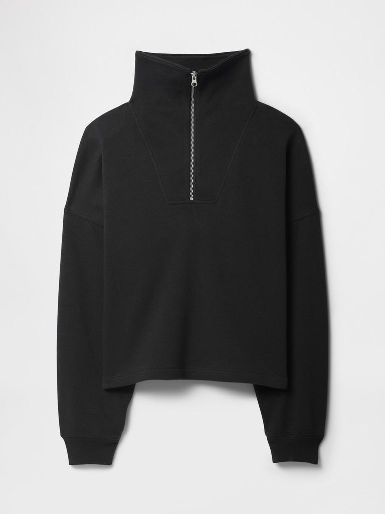 Relaxed Quarter-Zip Sweatshirt