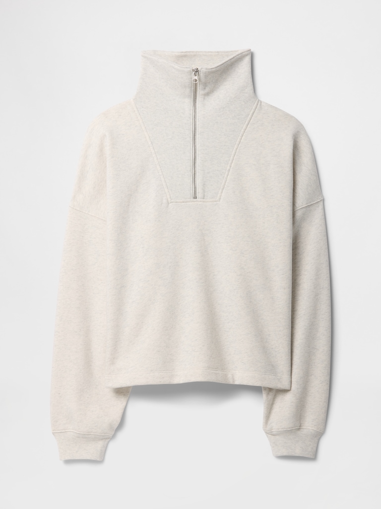 Oversized Quarter-Zip Sweatshirt