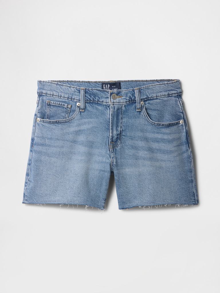 5" Mid Rise Soft Denim Shorts