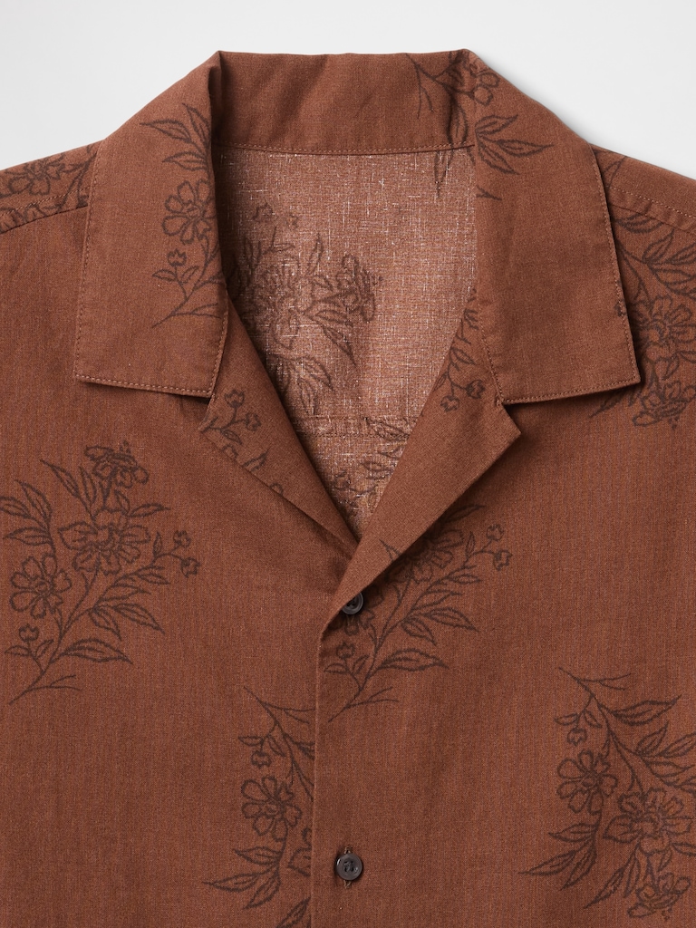 Linen-Blend Vacay Shirt in Standard Fit
