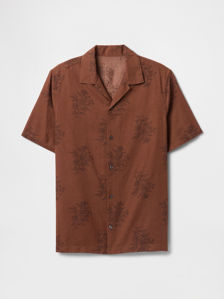 Linen-Blend Vacay Shirt in Standard Fit