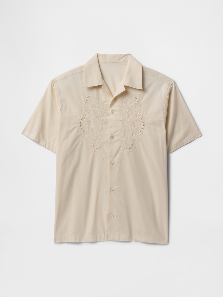 Eyelet Poplin Shirt