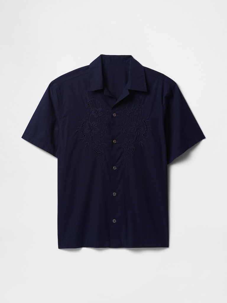 Eyelet Poplin Shirt