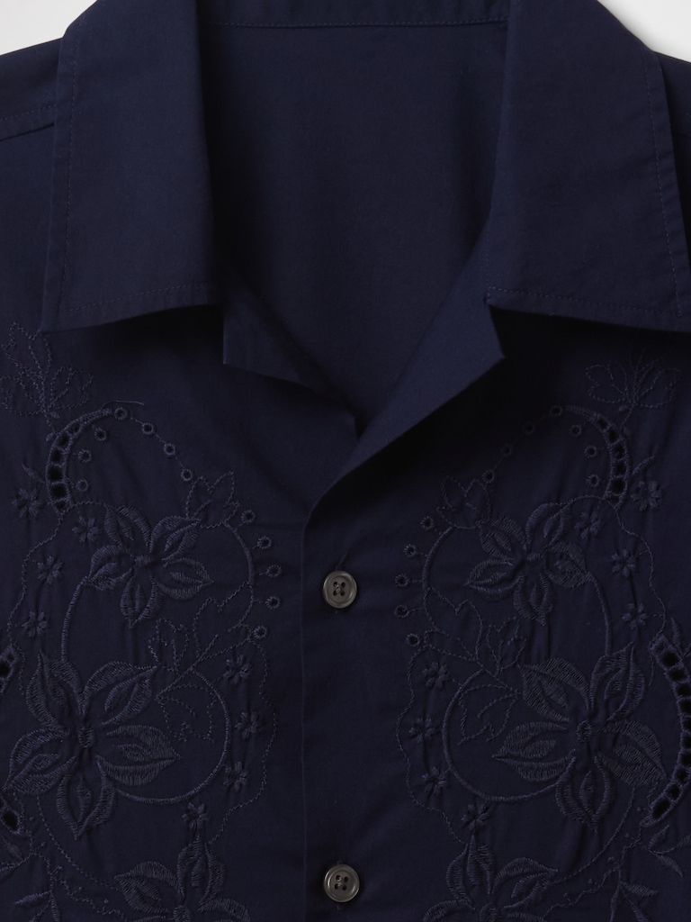 Eyelet Poplin Shirt