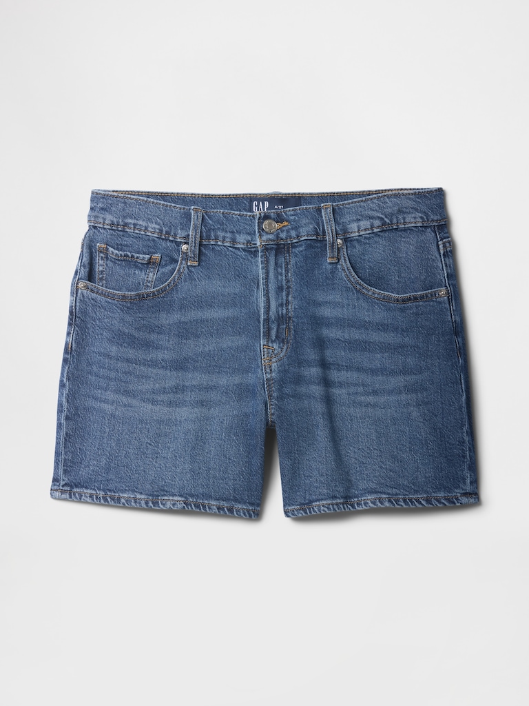 5" Mid Rise Soft Denim Shorts