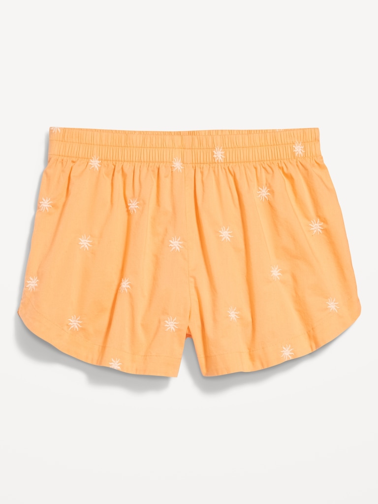 Poplin Boxer Pajama Shorts