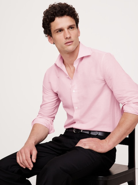 Men's Pink Dress Shirts | Banana Republic