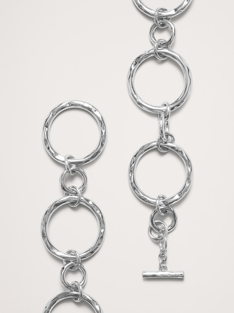 Ceinture chaîne à anneaux en métal