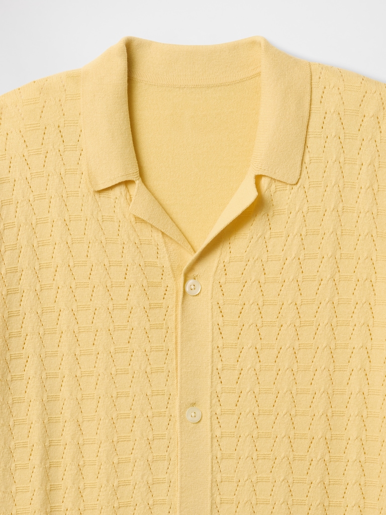 Textured Sweater Vacay Shirt