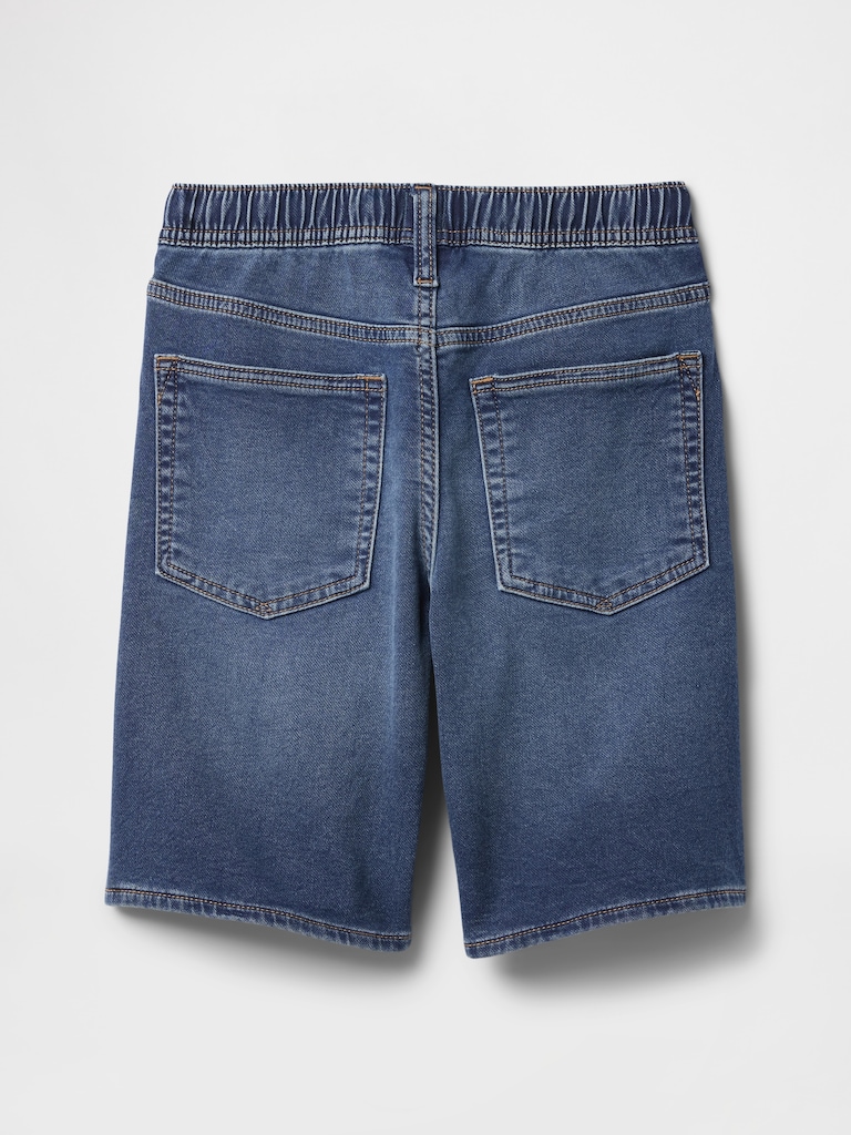 Kids Pull-On Loose Sweatpant Jean Shorts