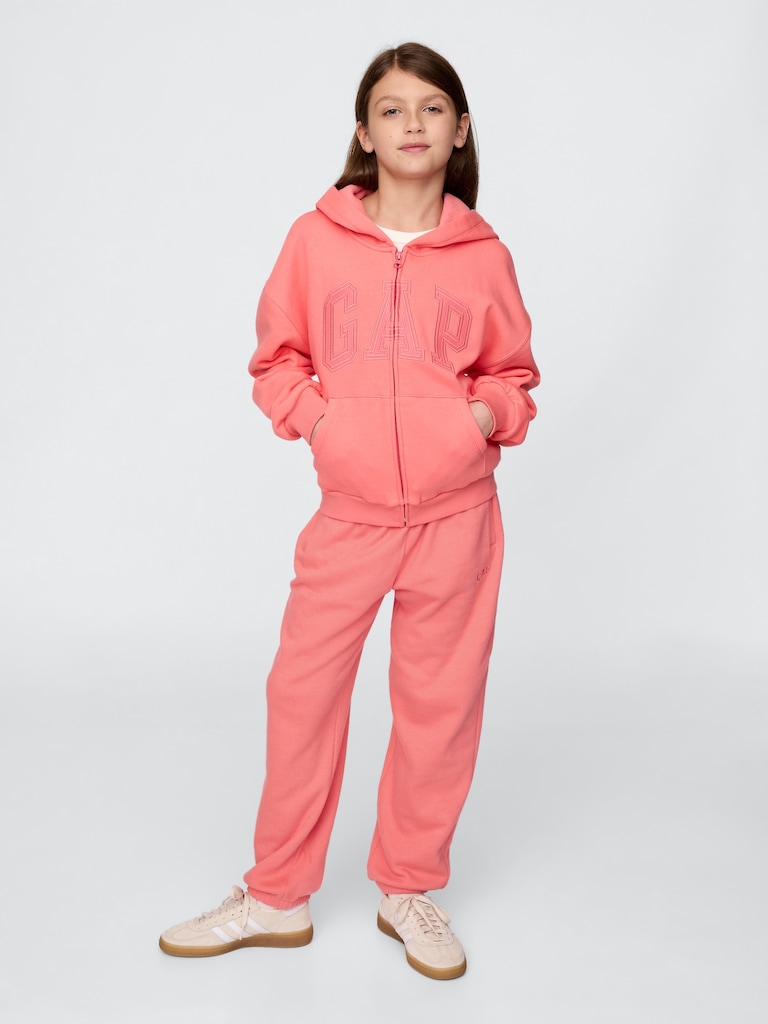 Kids VintageSoft Logo Zip Hoodie