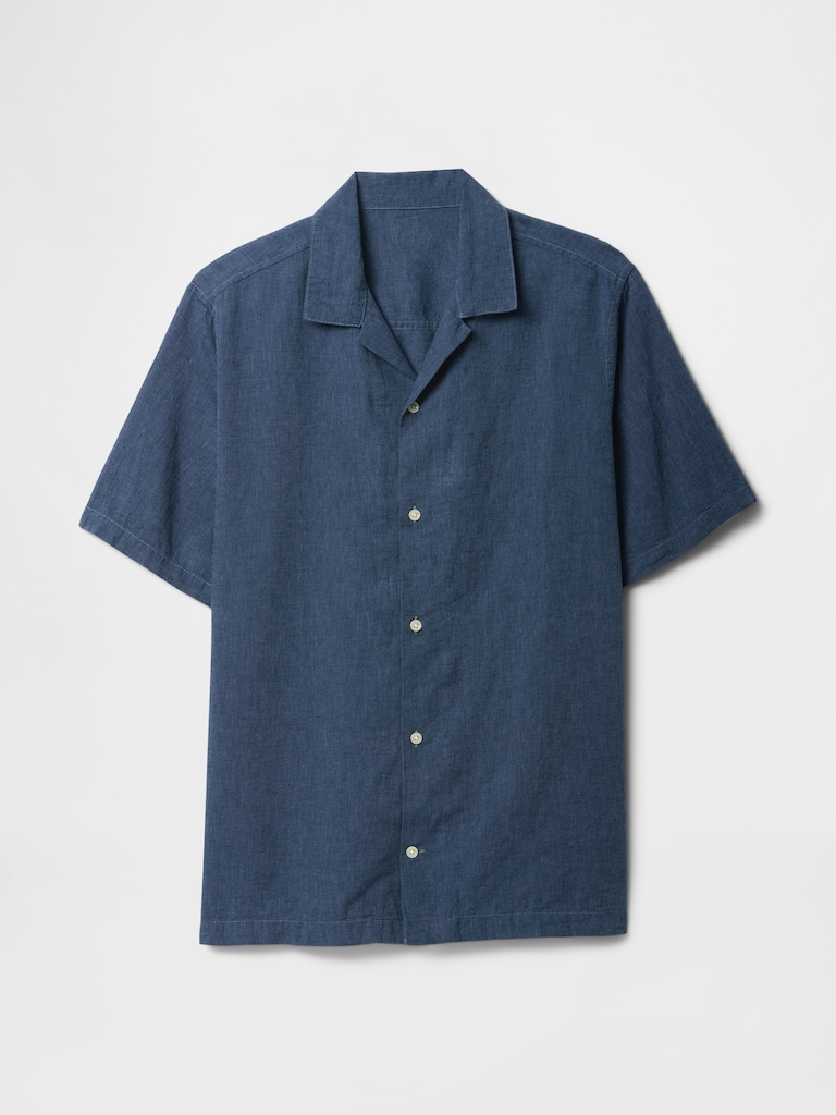 Linen-Blend Vacay Shirt in Standard Fit