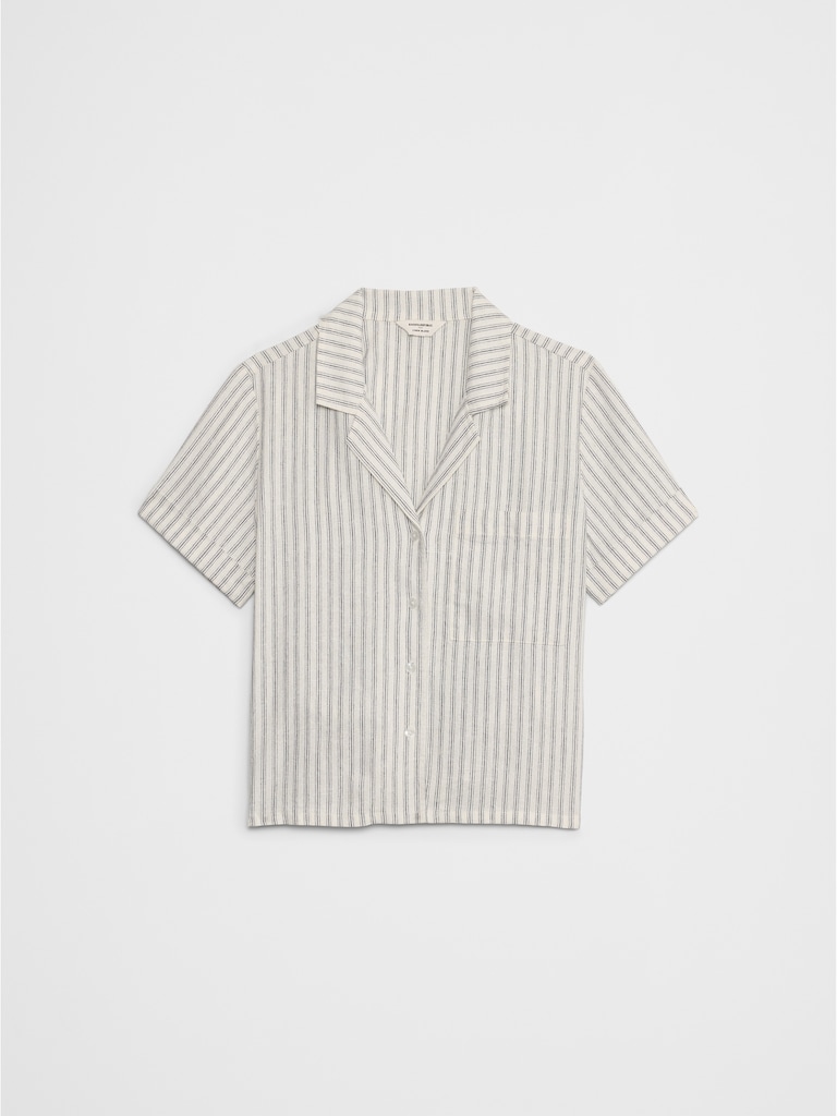 Linen-Blend Shirt
