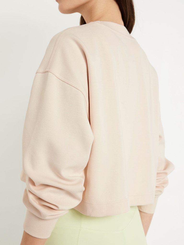 Dynamic Fleece Oversized Crop Sweatshirt